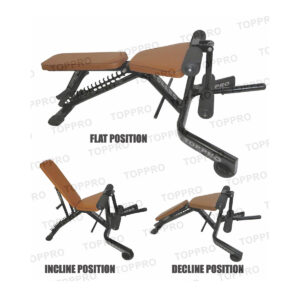 MULTI ADJUSTABLE BENCH WITH LEG EXTENTION CAPSULE PIPE (4″X2″) TP-MAL-03