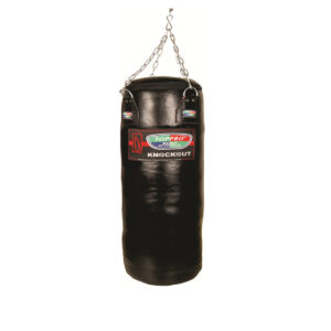 PUNCHING BAG LEATHER KNOCKOUT 36″