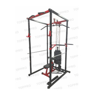 SQUAT RACK WITH LAT PULL DOWN WITH PVC WEIGHTS TP-SR-04